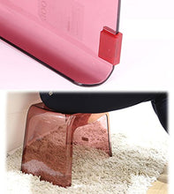 Toilette da Bagno Sgabello da toeletta Antiscivolo in plastica da Bagno con Sgabello, 39x25x30cm, Peso Max.50kg (Colore : Pink)
