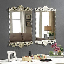 Specchio da Parete Specchi da Trucco per Soggiorno Rettangolo, Specchio da toeletta Specchio da toeletta Specchio a Figura Intera Specchio da toeletta per Bagno (Colore: Bianco)