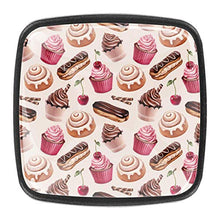 Panino alla cannella con torta al cioccolato Pomelli per Porta Set di 4 Pomelli per Mobili Manopole per Cassetti Cucina Armadio Vetro