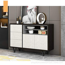 AWYJ Credenza Governo di immagazzinaggio Cupboard Buffet Server Credenza Credenza in Piedi Bagagli Petto Pranzo Cabinet Tavolo Console (Color : White, Size : 100x40x93cm)