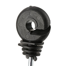 50 pezzi neri a vite in anello isolanti accessori per recinti elettrici per palo in legno