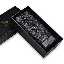 YAeele. Cigar Box, Portable Pelle di Mucca Cigar idratante Set Sigaro Tubo 3, Cigar Humidor e sigari Accessori Fumatore, Sigaro Set Nero Opzionale Good Mood, Good Life