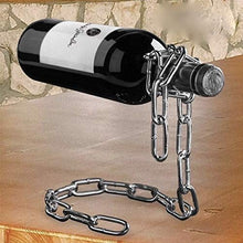 L'originale Chained Bottle Holder - Portabottiglia di Vino a catena magica sospesa - Portabottiglie wine chain Idea regalo Design Arredo