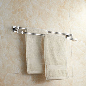 MBYW Portasciugamani Moderno Portasciugamani Elegante per Il Hardware Pendente Bagno Asciugamano in Acciaio Inox portasciugamani Asciugamano Asciugamano Appeso Doppio Asta portasciugamani Hardware