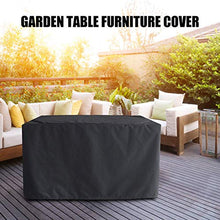 Fodere per mobili da giardino impermeabili 230x165x80cm, fodere per set di mobili da esterno, fodere per sedie da tavolo, tessuto Oxford 210D / 420D, antipioggia pioggia e neve antivento, anti-UV