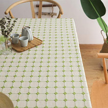 BKKENIDN Tovaglia, Tovaglia da Tavolo Lavabile in Lino Cotone Ricamato Tridimensionale, Adatta per Picnic Interni ed Esterni, Giardini, Matrimoni