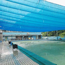 MVNZXL Copertura per Rete ombreggiante 2X10m, Protezione UV 80% Tessuto ombreggiante Blu crittografato a 6 Pin, per Parco Acquatico Piscina Auto Balcone Rete Ombra