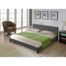 Corium Letto in Tessuto Grigio Scuro di Alta qualitá 140x200cm di 100% Poliestere