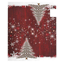 Christmas Coffee Bean Tree Snowflower Cassetta delle Poste Cover Magnetica Natale Neve Rosso Legno Grande Postale Casella Involucri Giardino Cortile Decorazione Casa Oversize Dimensioni 64,8 x 53,3 cm