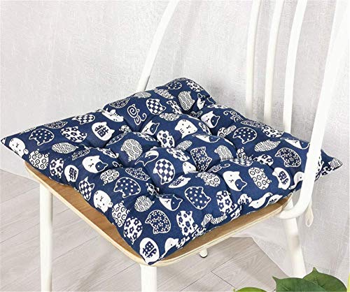 Pillowcase 2 Confezioni di Cuscini Quadrati per sedie, Cuscini Antiscivolo, Cuscini per sedie in Cotone e Lino, Cuscini Decorativi, per Uso Domestico in Giardino (# 7,45 * 45 cm)