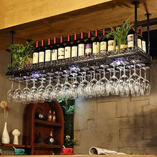 PZW Semplice e Creativo Portabottiglie Appeso Portabottiglie Bar Portabottiglie Supporto per Bicchiere da Vino Invertito Creativo Supporto da Parete per Vino, 100 * 35 Cm80 * 35cm