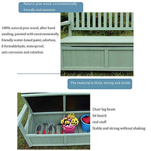 Panca Portaoggetti da Esterno In Legno Garden Deck Bin,Terrazza Balcone Panca Con Schienale，Contenitore Impermeabile ,Utilizzato Per Riporre Attrezzi da Giardino E Giocattoli da Piscina