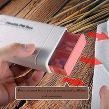 CJshop Astuccio portapillole Pillole di imballaggio Organizer Portatile conveniente Piccolo Pill Box Uso Domestico Organizer per Pillole
