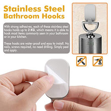 Gancio Rotondo per Termosifone - 6 pezzi di Appendini per Termoarredo (Bianco), 4 pezzi di Ganci Adesivi per Asciugamani in Acciaio Inossidabile - Riordina Il Tuo Bagno Handy Picks (6+4, Bianco Perla)