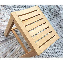 AYHa Bagno sgabello di legno Panca Sgabello legno di gomma Dressing Sgabello Piazza pranzo sgabello da bagno Sgabello con impermeabile Slat Tipo Seduto Surface,33 * 43 * 45cm