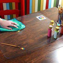 EUUHJK Proteggi scrivania in policarbonato con Retro Antiscivolo, Rettangolare, Trasparente. Retro Liscio in policarbonato (Color : Transparent-1.0mm, Size : 60 * 90cm)