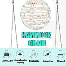 LFLDZ Hammock Chair Kids Hammock Swing, Children Swing Seat Garden Sedia appesa Sedia a Mano in Tessitura a Mano Sedia Altalena, per all'aperto all'Interno
