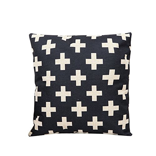 TELLW cuscino fodera in cotone cuscini cuscino custodia sofa tenere federa