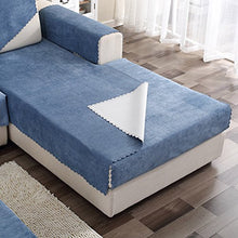 HM&DX Copertura Divano Impermeabile per Animali Domestici Cane Divano Componibile Antiscivolo Resistente all'Acqua Antimacchia Mobili Slipcover Sofa Cover-Venduto per Pezzo-Blu Navy 90x180cm