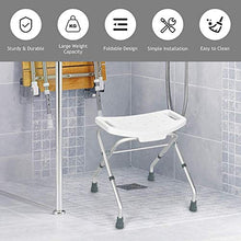 Sgabello da doccia pieghevole in 3 posizioni, altezza regolabile, con maniglie incorporate, per anziani handicap disabili, panca da bagno antiscivolo Maximum15