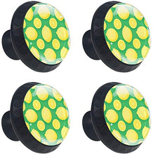 Modello Di Frutta Limone Verde Pomelli per Porta Set di 4 Pomelli per Mobili Manopole per Cassetti Cucina Armadio Vetro