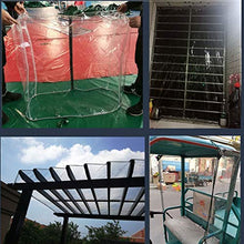 GHHZZQ Giardino Copertura Impermeabile Telone Copertura A Prova di Vento Antipioggia for Giardino Balcone Campeggio (Colore: Trasparente) (Color : Clear, Size : 1.6x3m)