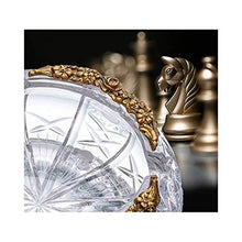 NIHAOA Accessori del Sigaro Alta Definizione Tre Titolare Trasparente Motivo di Cristallo Cigar Ashtray