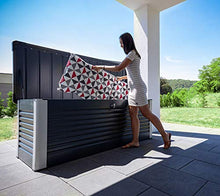 trime cristalli cuscino Box, giardino box, Universal Box 850L Antracite//Universal Box e giardino espositore 187 x 79 x 73 cm (L x P x A)