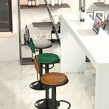 XIAOQIAO Sgabelli da Bar girevoli Regolabili, sedie da Cucina per Colazione con Alzata a Gas in Pelle PU, con Seduta Comoda e modellatura alla Moda, Stabile e Stabile