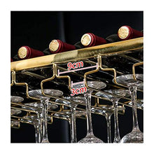 MFLASMF European Bar Creative Stainless Steel Light Wine Rack, Wine Glass Rack, Upside Down Home Wine Glass Rack, stemware Rack (Size : 60 * 35cm)