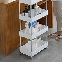 LYM &ripiano di stoccaggio Cucina Rack di stoccaggio, delle Famiglie Multifunzione Floor-Standing Camera Bagno Mensola -4 Strato Scaffale di Finitura