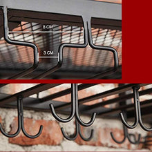 Great Coat Ganci, Wine Rack Rack Wine Bar Wall Hanging Hanging Wine Rack Wine Hanging Cup Holder 60x30x45cm cremagliera del Vino Rosso (Dimensioni: 100 * 30 * 45cm) Tieni la Grande Vita.