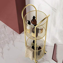 YIN YIN Carrello per Ripiani Carrello for mensole, cremagliera in Ferro battuto Grande capacità Mobile conveniente Bagno Sala da Pranzo Cucina Studio Rack, 3 Colori, 27X30X90CM Carrello a rulli