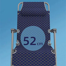 HaoLi Reclinabile Pieghevole, Lettino Prendisole da Giardino Pieghevole, Lettino Pieghevole da Esterno Regolabile Sedia da Pranzo Portatile in Metallo con Supporto per poggiatesta, Lettino Prendisole