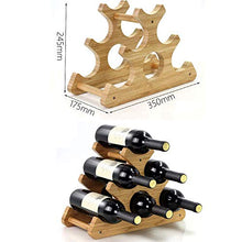 LHQ-HQ Wine Rack Solid Bottiglia di Vino in Legno Mensola Domestica Vino Shelf bambù banco di Mostra