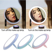 ADSE Specchio per Il Trucco Specchio per Il Trucco a LED 2 Specchietti Cosmetici Illuminati con luminosità Ricaricabile Specchio Rosa