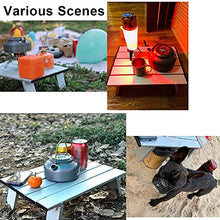 HANYF Tavolo da Picnic Portatile Mini, Beach Camping Travel Aluminium Ultra Light Pieghevole Impermeabile Impermeabile