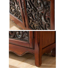 LULUVicky in Piedi Bagagli Petto Legno Ingresso Pranzo a Buffet Console Governo di immagazzinaggio Credenza Tavolo Accent con Porte Cassetto Bassa Credenza (Color : Brown, Size : 104x28x91.8cm)