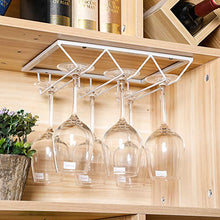 Arte del Ferro Vino Cremagliera di Vetro Moderno 12 Pollici Portabicchieri da Vino semplicità Elegante Cucina caffè Decorazione della Casa Appeso Cremagliera del Vino Nero Bianco Oro