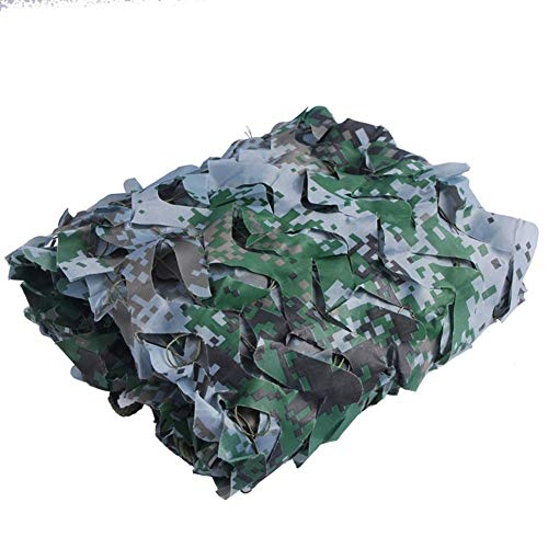 AWCPP Netting Camo Shading Net Net Army Netting Camouflage Netting | Adatto per Tende da Ombrellone Camera da Letto Nas | Tessuto Di Oxford Di Camo Woodland Oxford,a,1,5 * 4M.