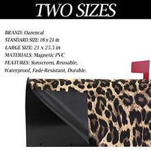 Copertina magnetica per cassetta postale con stampa leopardata, grande, per giardino, cortile, decorazione per la casa, dimensioni 64,8 x 53,3 cm