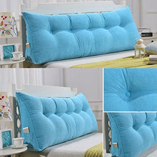 Xufei Cuscino Triangolare Grande Cuneo Letto Camera da Letto Schienale Cuscino Divano Borsa Morbida Lettura Cuscino Ufficio Lombare Pad Imbottito con Coperchio sfoderabile, 8 Colori, 6 Dimensioni