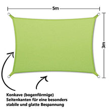 casa pura® tenda da sole a vela impregnata con idrorepellente | rettangolare | protezione UV | diversi colori e dimensioni