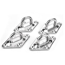 OIZEN 12 Pezzi Kit di Montaggio e Fissaggio in Acciaio Inox per Tende a Vela Quadrate/Rettangolari, Include 4 Viti di serraggio, 4 x moschettoni, 4 x fissaggi a Parete