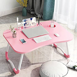 Tavoli da picnic Tavolo pieghevole, supporto per laptop Pieghevole Studio Studio Lampada da tavolo USB Scrivania in legno Pieghevole in legno Scrivania Pieghevole per letto Sofa Tavolino da tavolo