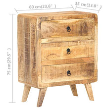 Tidyard Credenza Armadietto da Cucina di Legno Armadietto da Ufficio con 3 Cassetti Stile Vintage Mobiletto Ingresso 60x35x75 cm
