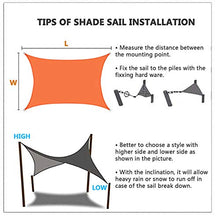Ikaif Vela Tenda da Sole, di Protezione Rettangolo Tenda Impermeabile di Protezione UV, Summer Beach Garden Outdoor Struttura, con 4 Tie Corde (2X2m,White)