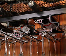 KDMB Portabottiglie da Parete in Metallo ripiano in Ferro ripiano in Bar Loft a soffitto a Parete Appeso Vino calici in Vetro Champagne Porta calici portabottiglie (Dimensioni: 60 * 30 * 22 cm)