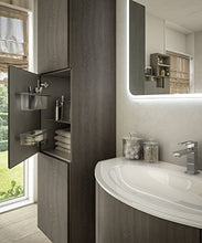 Mobile bagno sospeso Eden rovere scuro, solo colonna cm 45x38x170
