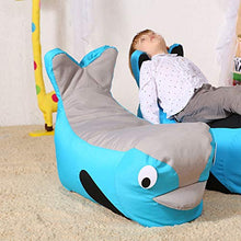 Laishutin Divano Divano Bambino per Bambini con Sacco a Pelo e Divano Piccolo per Soggiorno e Ufficio (Color : Gray Blue, Size : 75 * 30 * 33cm)